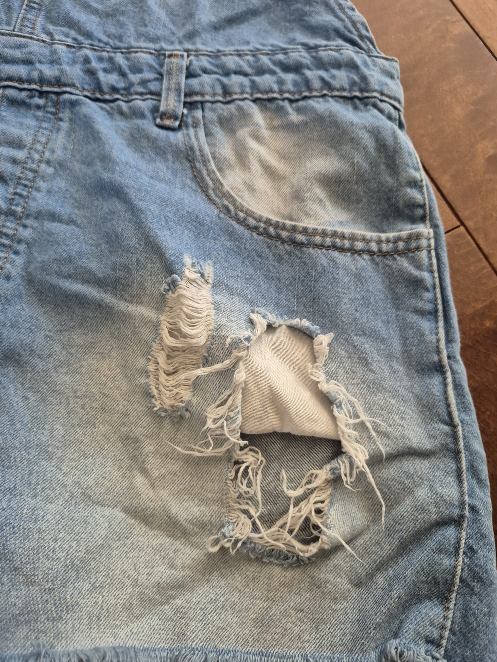 Marisa Jeans Women’s Light Blue Denim Short Overalls Size 44 Brazil = L - Picture 4 of 5